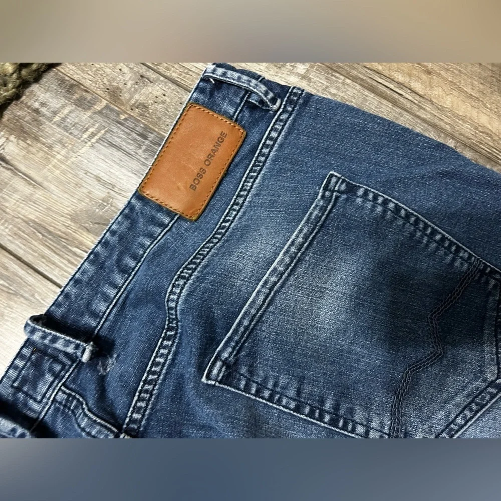 Hugo Boss Orange 24 Jeans Regular Fit Blue Denim Size 40/32 Medium Wash Low Rise
